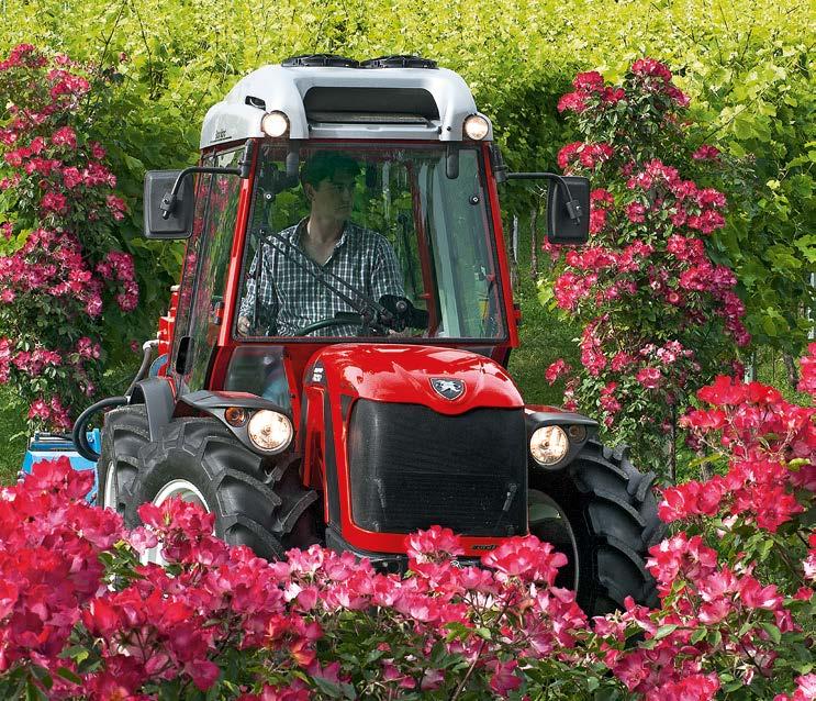 TRX / TRG: tailored & top of range TRX and TRG are two specialized multi-purpose tractors designed to work in the open field, in orchards and vineyards; both