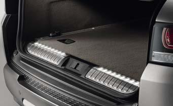Neatly stowed under the sills, the side steps automatically deploy as soon as the door is