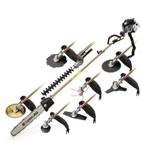 4mm (1 Inch) Anti-clockwise drive direction Blade Options: 40T Gold Series Saw, 40T Saw, 8T Saw, 3T Slasher, 2T Lawn Edger.