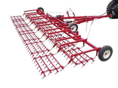 Prices Effective as of 5-18 HDL-100 SERIES FLEXIBLE SPIKE TOOTH HARROWS Hydraulic lift and fold for easy transportation. Long. telescoping hitch for easy turning.
