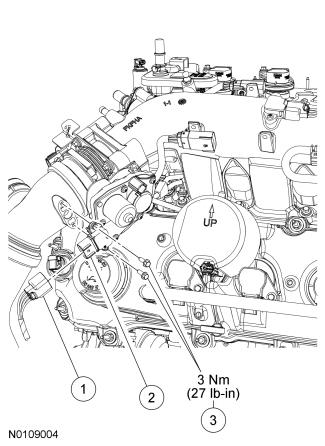 SECTION 303-14: Electronic Engine Controls REMOVAL AND INSTALLATION Procedure revision date: 05/10/2010 Turbocharger Boost Pressure (TCBP) / Charge Air Cooler Temperature (CACT) Sensor Material Item
