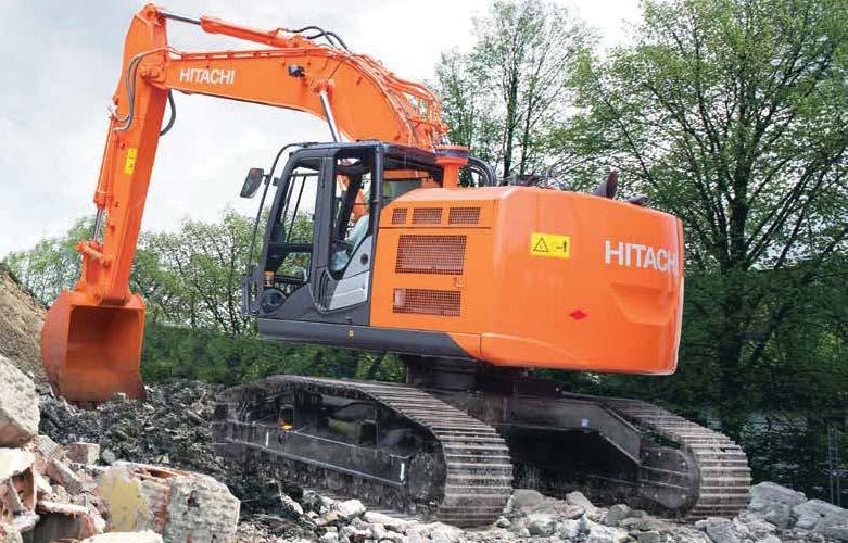 PERFORMANCE Hitachi has developed the ZX135USL-5 and ZX225USRL-5 to meet the unique demands of the forestry industry.