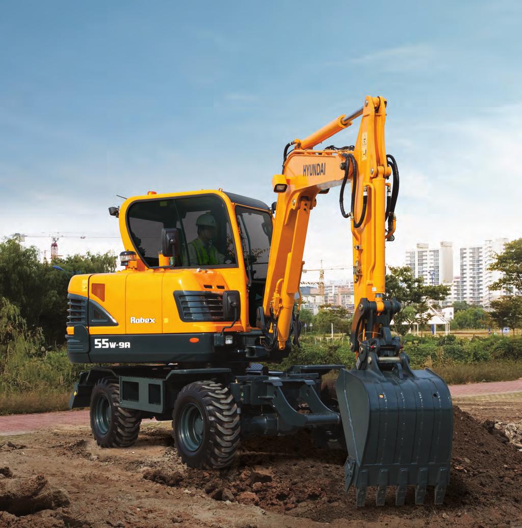 PRIDE AT WORK Hyundai Heavy Industries strives to build state-of-the art earthmoving equipment to give every operator