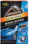 Armor All Wash Wax Wipes SELECT Armor