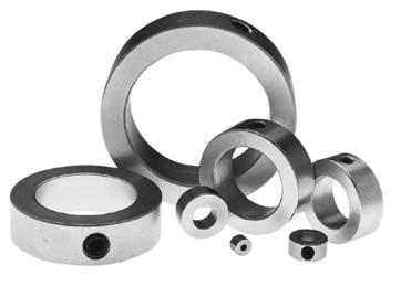 Shaft Collars Zinc / Stainless Selection / Dimensional Data Shaft Collars Zinc Plated and Stainless Steel Lovejoy shaft collars are precision machined for the best possible fit.