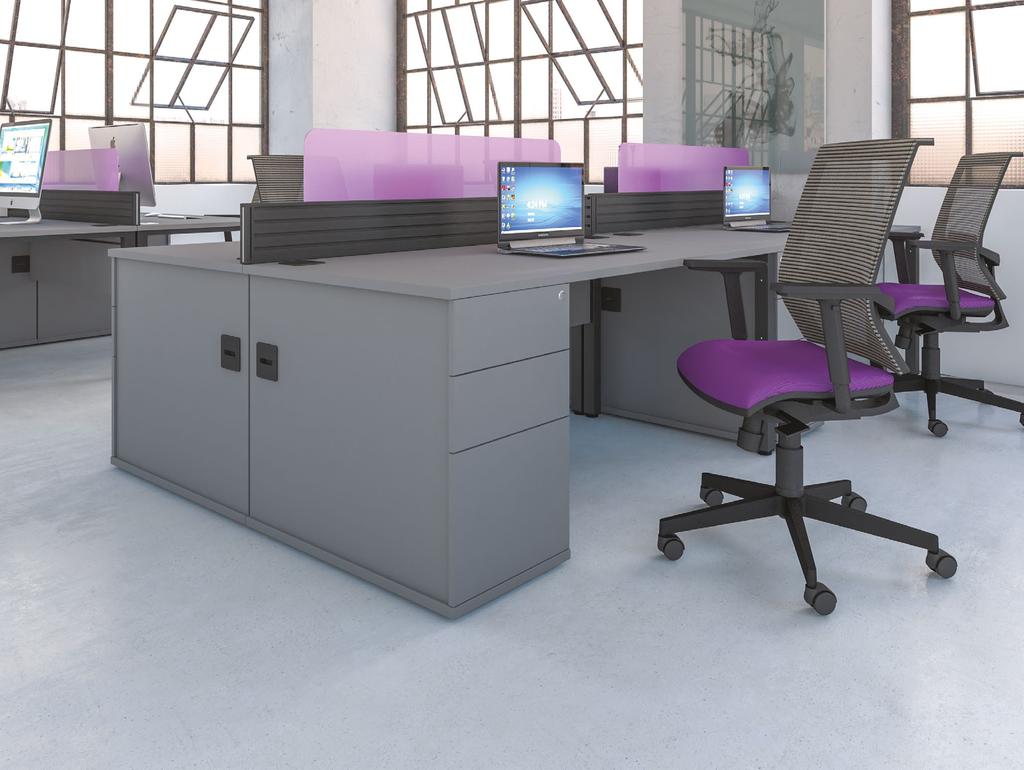 Pure combination desks are supplied with