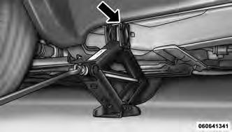 Do not raise the vehicle until you are sure the jack is fully engaged.