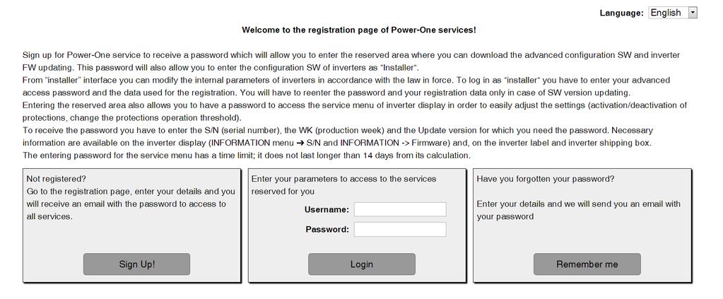 8 - Maintenance Registration on Registration website and calculation of secondlevel password (Service Menu) Settings ENTER Password 0000 ENTER Service In order to obtain the second-level password