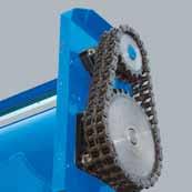 heat-treated sprockets to increase durability and performance.