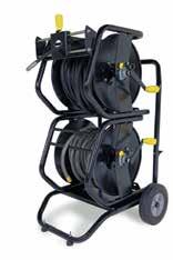 0 Reel Cart System Options Stainless Steel Stackable Hose Reel 200' Mild Steel Stackable Hose Reel with Optional Hose Guide and Hose Reel Riser 200' Mild Steel Stackable Hose Reels with