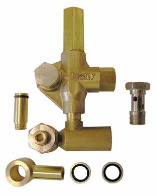 6 GPM 3500 PSI 195 F Forged-brass body 1/2" NPT inlet 3/8" NPT outlet Stainless-steel seat and low-friction, wear-resistant