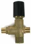 0 463600 Knob Only VB130 Regulator / Unloader Fits CAT 2SF pumps and other pumps; 6.6 GPM 2600 PSI max pressure. Rated pressure: 2300 PSI 200 F 3/8" MPT inlet and outlet 3/8" FPT bypass Old No. 8.