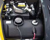 save fuel and oil refilling under the front bonnet Large fuel filter and