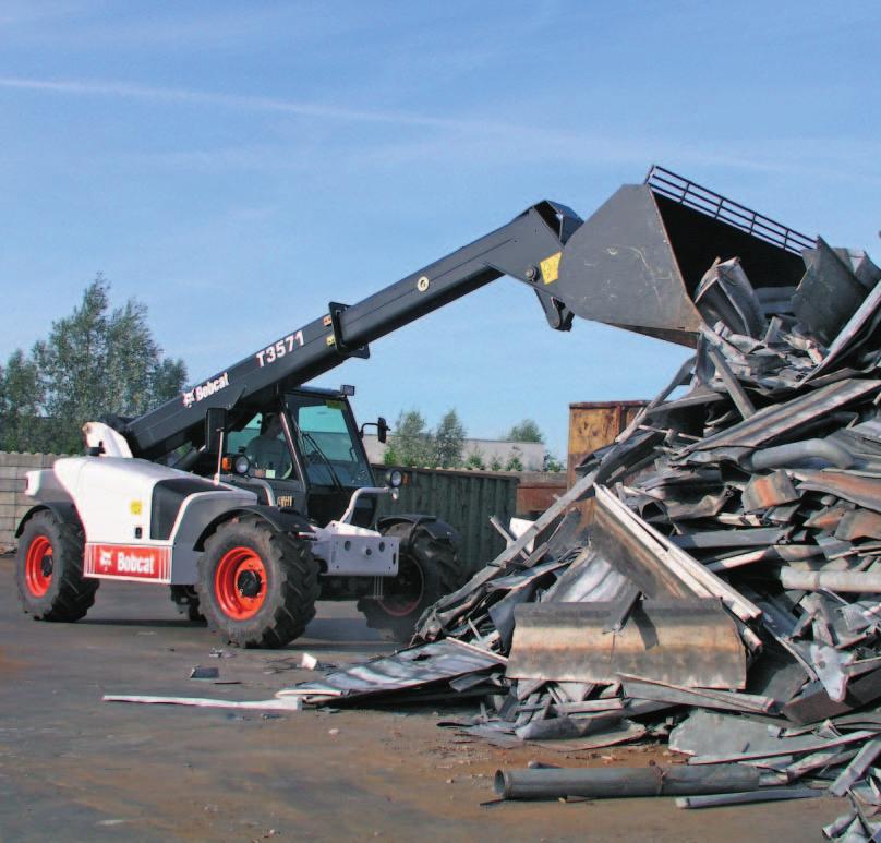 The Bobcat spirit Combine the speed, agility and strength of a skid-steer loader with the extended reach of a forklift, and you have the Bobcat telescopic handlers, a multi-purpose utility machine