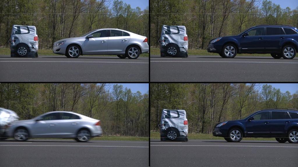 Autobrake performance tests Volvo S60 with City