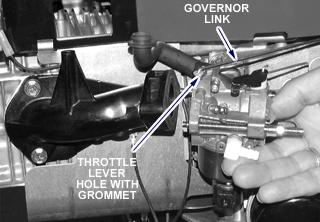 screws to 100 In. Lbs. (11 Nm), Fig. 207. Fig. 207 - Install Intake Manifold Install Governor Link & Spring 1.
