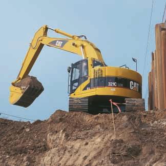 Engine and Hydraulics The Cat 3066T engine and hydraulics give the 321C LCR exceptional power, efficiency, and controllability unmatched in the industry for consistently high performance in all
