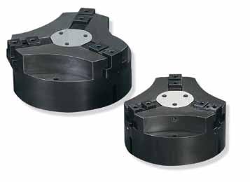 PARALLEL PNEUMATIC 3-JAW GRIPPER Major Benefits 3 jaw design provides self-centerg and maximum contact between part and jaw toolg Low profile to grip force and jaw travel ratios Eight sizes available