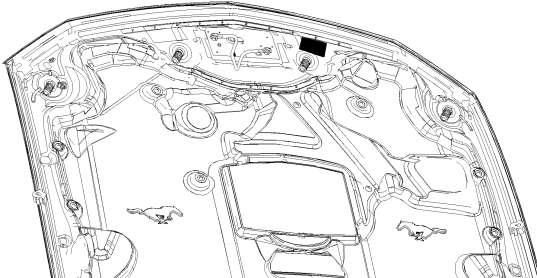 12. The Belt Routing Diagram (13116E072) is to be placed on the underside of the hood, on the driver side, opposite of the factory Vehicle Emission Control Information decal.
