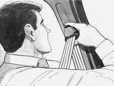 Shoulder Belt Height Adjuster Before you begin to drive, move the shoulder belt adjuster to the height that is right for you.