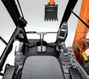 As always, unsurpassed visibility, ergonomically placed low-effort joysticks, a highly efficient HVAC system, plus other features allow your operators to be COMFORTABLE, SAFE AND