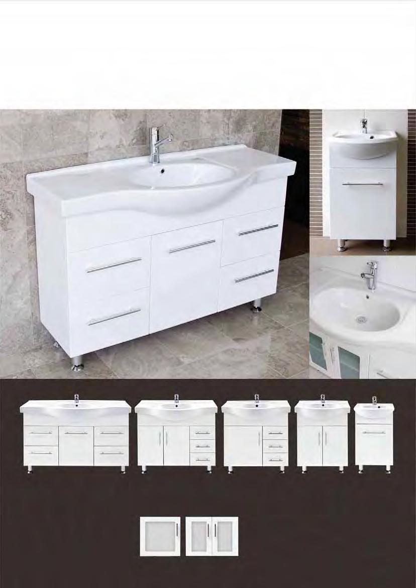 bathroom clarus round gloss white vitreous china vanities vitreous china top with overflow painted white high gloss non-porous surfaces chromed legs or white painted kickrail stylish chrome t-bar