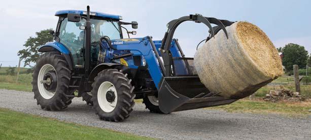 Move big loads fast Match a New Holland loader with the T6000 for exceptional loading efficiency.