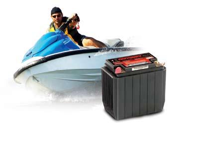 ODYSSEY TM / Powersports Batteries The ODYSSEY battery line also includes a full range of specialized batteries for marine powersports applications.
