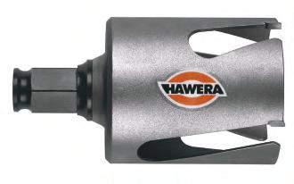 2 Drilling Holesaws Hawera holesaws The specialist for interior fitting work and renovation Diamond-ground tungsten carbide teeth > Extremely powerful and durable Drop-shaped chip clearance slots >