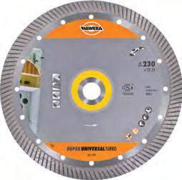 Diamond cutting 5 Hawera diamond cutting discs: Excellent cutting performance in all building materials Diamond cutting discs SuperUniversalTurbo Recommended for working on: Concrete, granite,