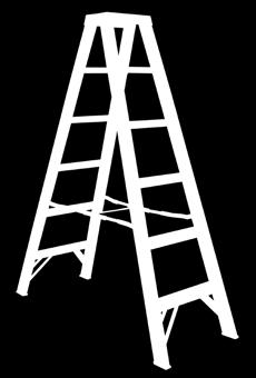 6kg Code: FSM006-C Non-Slip Aluminium Top Cap Cross-Braced Spreader Double Sided Step Ladder Material: Fibreglass Height: 0.9m (3ft) Weight: 5.