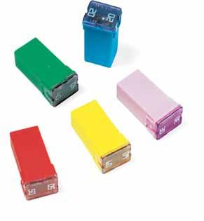 JCASE Cartridge Fuse The JCASE is a cartridge style fuse with female terminal design, providing both increased time delay and low voltage drop to protect high current circuits and handle inrush