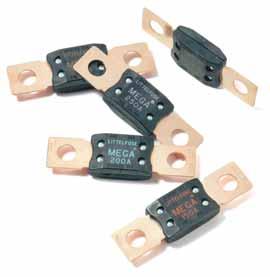 MEGA Fuse 40A 60A 80A A 25A 50A 75A 200A 225A 250A The MEGA Fuse is designed for high current circuit protection up to 500 amperes with Diffusion Pill Technology, the MEGA Fuse also provides time