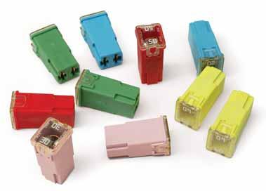 JCASE 42 Fuse The JCASE 42 volt fuse rated at 58 volts DC was designed for use in 42-volt systems yet maintains the same performance characteristics and terminal footprint as the standard JCASE fuse.