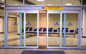 Doors/Entrances Sliding doors with Panic break-out system The automatic doors with Manusa s panic break-out mechanism combine the features