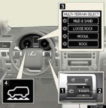 Multi-terrain Select (If Equipped) Multi-terrain Select is a system that improves drivability in off-road situations.