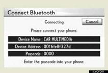 STEP 2 To use a Bluetooth phone, it is necessary to first register it in the system. Push the SETUP button. Touch Phone. Touch Manage Phone.