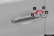 What to do if... If the electronic key does not operate properly Unlocking and locking the doors Use the mechanical key ( P.