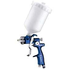 EUROHE103 : HIGH TRANSFER SPRAY GUN WITH 1.3MM NOZZLE & PLASTIC CUP DURABLE & LIGHTWEIGHT? Forged body provides longer tool life? Anodized body for corrosion protection?
