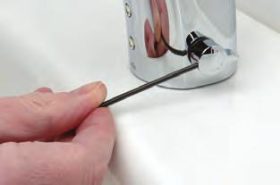 , The small lug on the handle bracket should face the back of the tap when spindle is in a fully closed position.