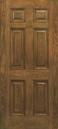 The bullnose profile, typical of other fiberglass doors, detracts from the