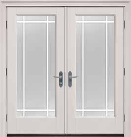 Hinged Patio Doors Available Configurations 255 EnLitenTM Flush-Glazed Low-E / Clear Glass Available Door