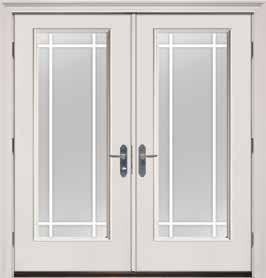 Hinged Patio Doors Available Configurations Low-E / Clear Glass 257 Available Door Styles Classic-Craft Mahogany (Page 69) / Classic-Craft Rustic (Page 82) /