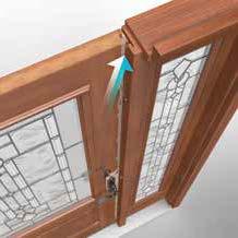 Weatherstrip A Complete Door System More than beautiful doors and glass; a complete door system includes the components used to assemble it.