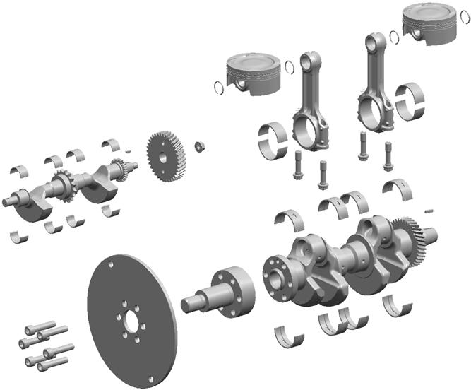 00 Crank Drive Pos. : Always replace pistons in pairs. Don t mix pistons with varying part no. incl. Pos. incl. Pos. 0 order in pairs order in pairs incl. Pos.,, 0 (0) 0 (0) order in pairs 0 Balance Shaft 000 Bearing Shell Balance Shaft 00 Key 00 Gear Balance Shaft 00 Nut M0.