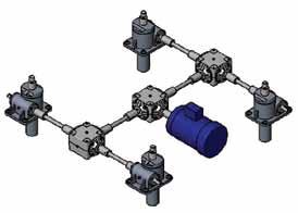 TYPICAL SYSTEM ARRANGEMENTS Duff-Norton offers all of the components necessary to complete your power transmission system, whether it consists of a single actuator or a multiple actuator arrangement.