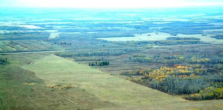 Canada deforests to increase agricultural land Forest clearing in frontier area of Canada