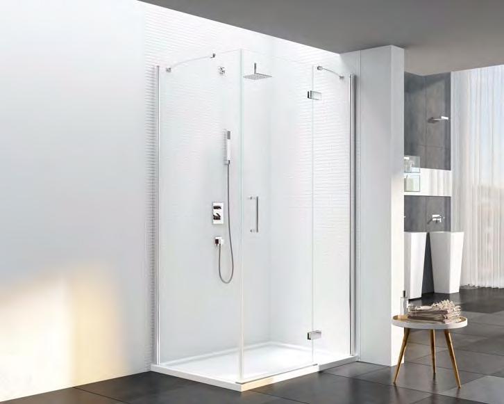 Hinge and Inline The new 6 Series Frameless Hinge & Inline Door is the perfect fusion between minimalist elegance and practical functionality.