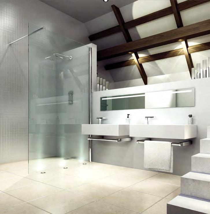 Wetrooms Showerwall Wetrooms The 8 Series Showerwall is stylish yet functional by design.