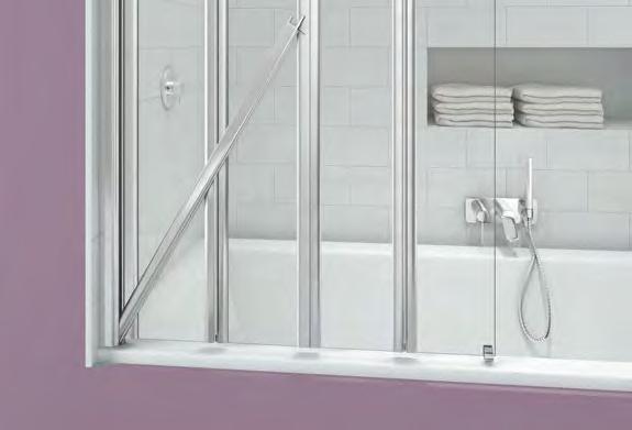Glass screen heights With a screen height of 1500mm and glass of 6mm this bath screen offers you great quality together with it's functionality.